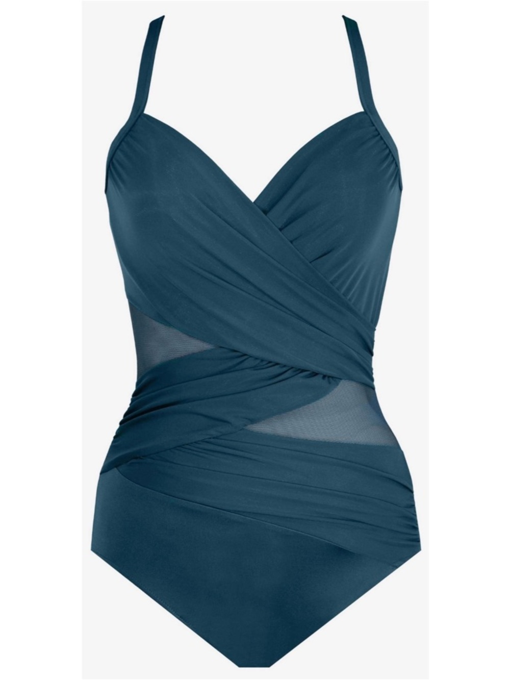 MiracleSuit Mystique Underwire Shaping Swimsuit in Nova Green Sz 10 BNWT - Picture 2 of 11
